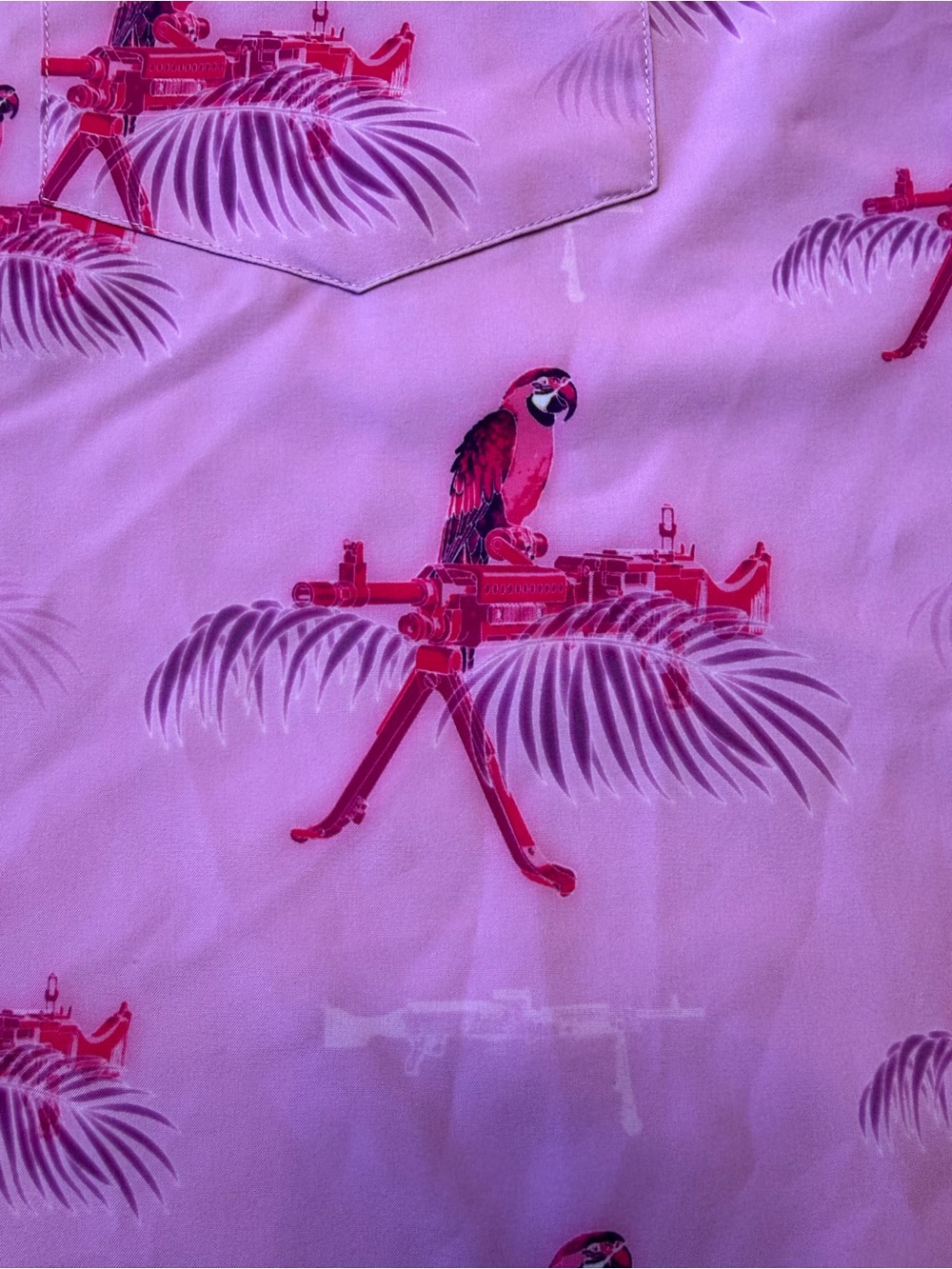 Retro Rifle Saws & Macaws Button Up - Picture 5 of 7